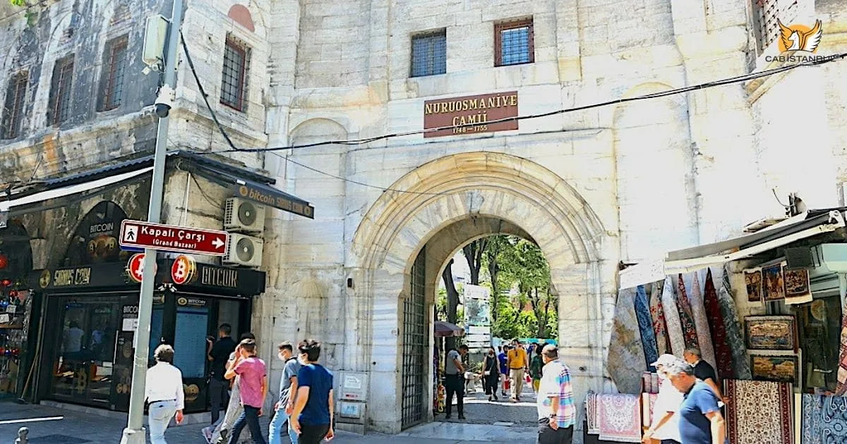 Column of Constantine and Nuruosmaniye Mosque İstanbul