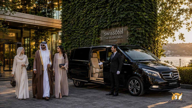 Mercedes van with driver at Istanbul Airport — IST and SAW private airport transfers