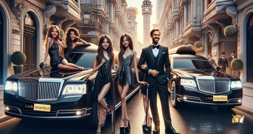 Sprinter limousine Istanbul &mdash; VIP group transport with face-to-face leather seating