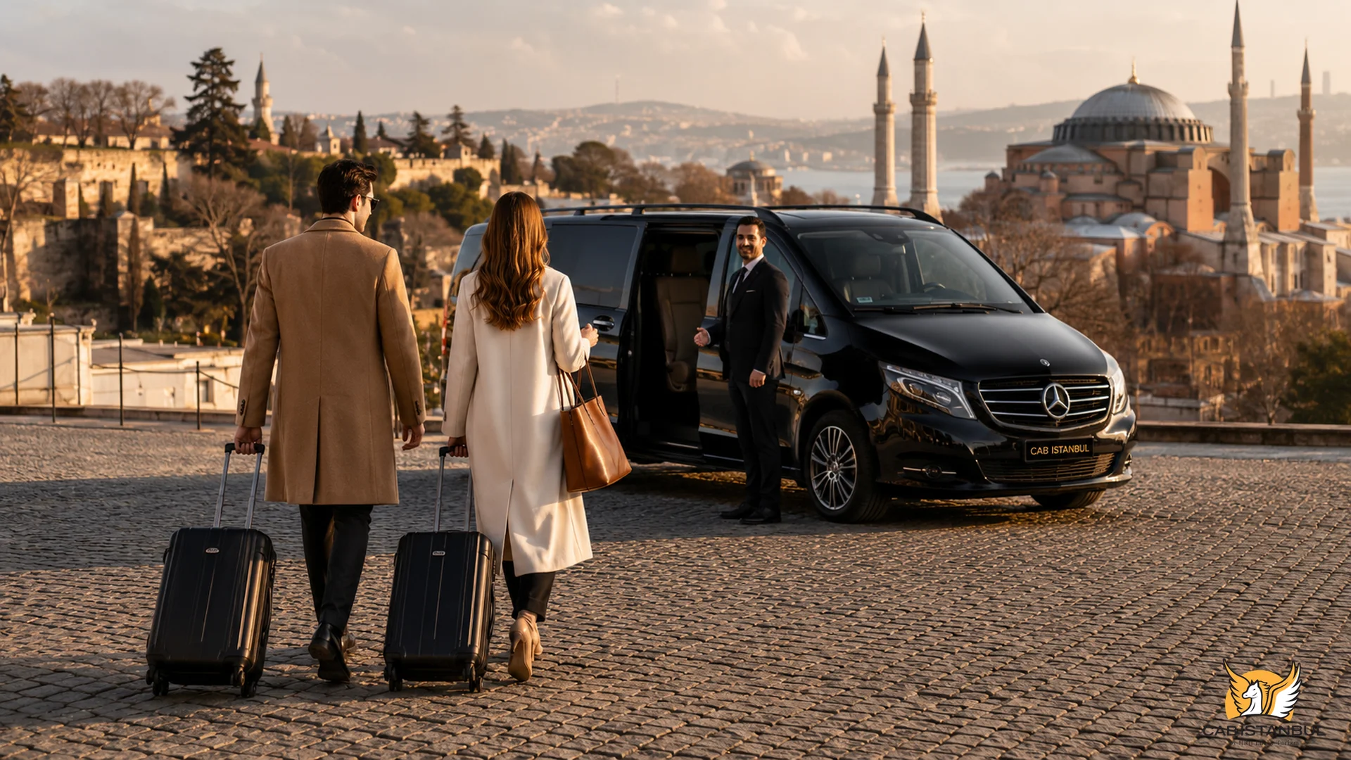 Hourly chauffeur hire Istanbul — Mercedes with driver by the hour