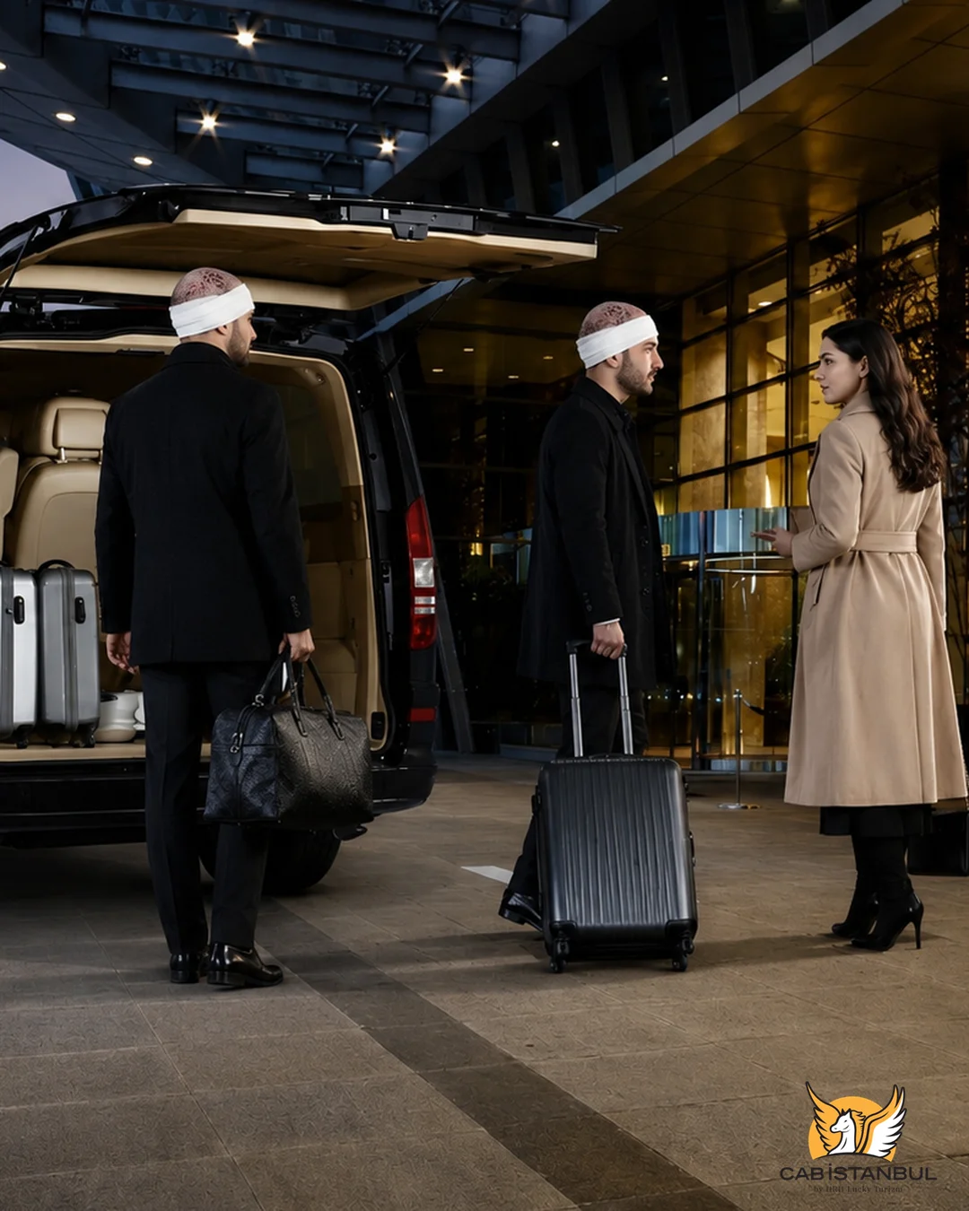 Mercedes Vito airport transfer for hair transplant patients in Istanbul &mdash; private comfortable vehicle