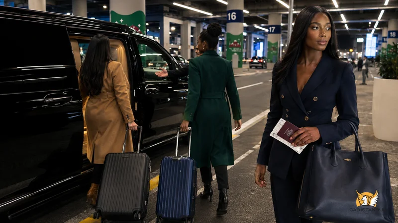 VIP airport transfer Istanbul — private Mercedes car with professional driver at Istanbul Airport arrivals