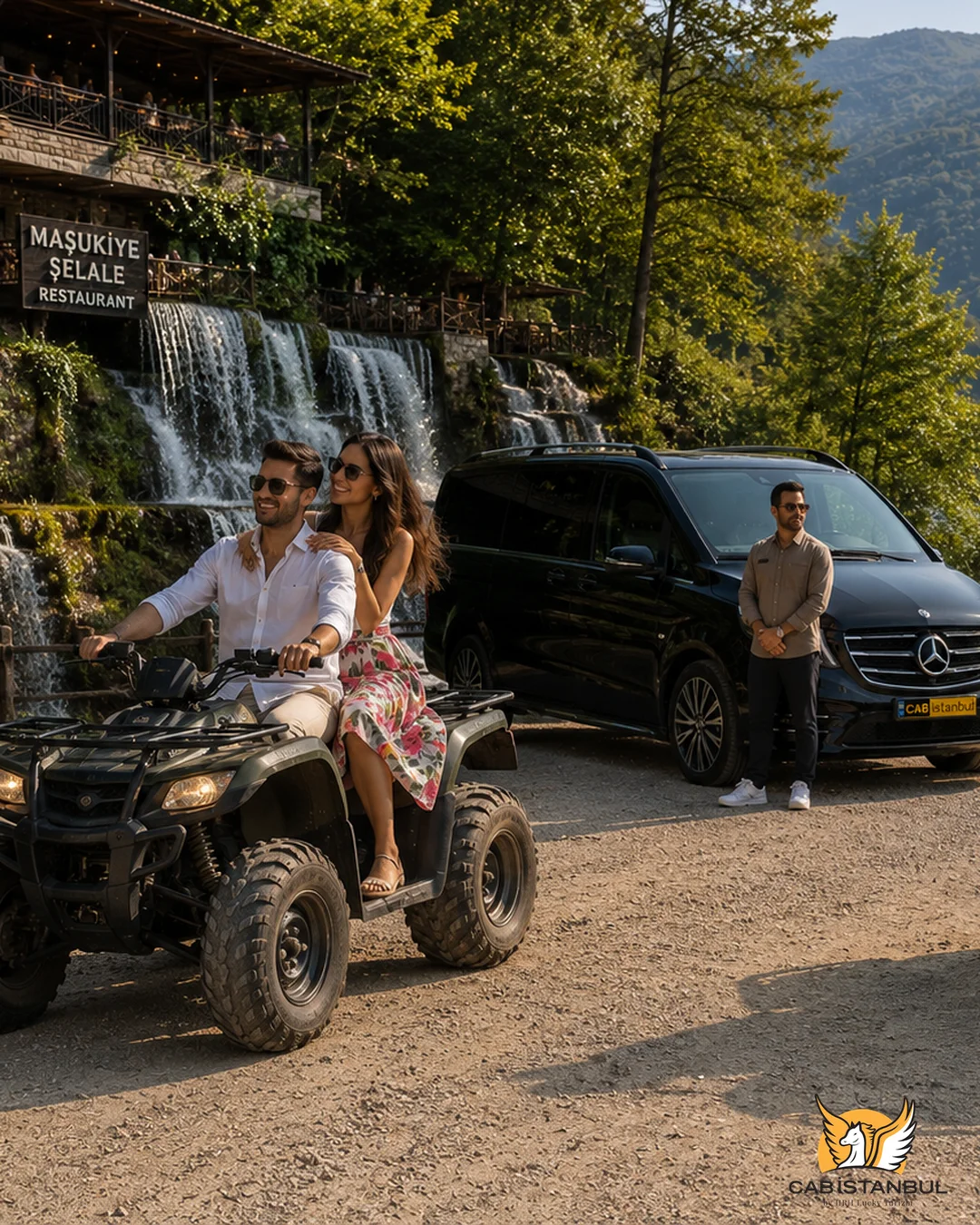 Kırkpınar village near Sapanca — scenic botanical park and Bagdat Street on private Sapanca tour