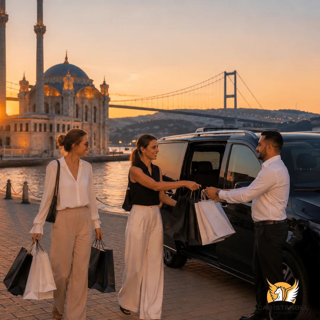 Ortaköy sahilinde Boğaz manzaralı rotada özel şoförlü araç hizmeti