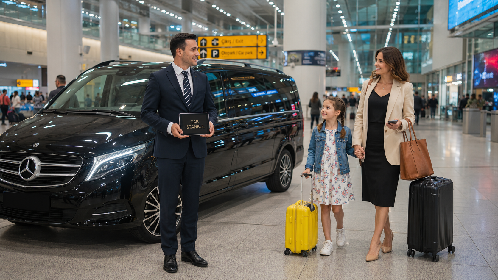 Частный трансфер из аэропорта Стамбула — Mercedes с водителем от Cab Istanbul
