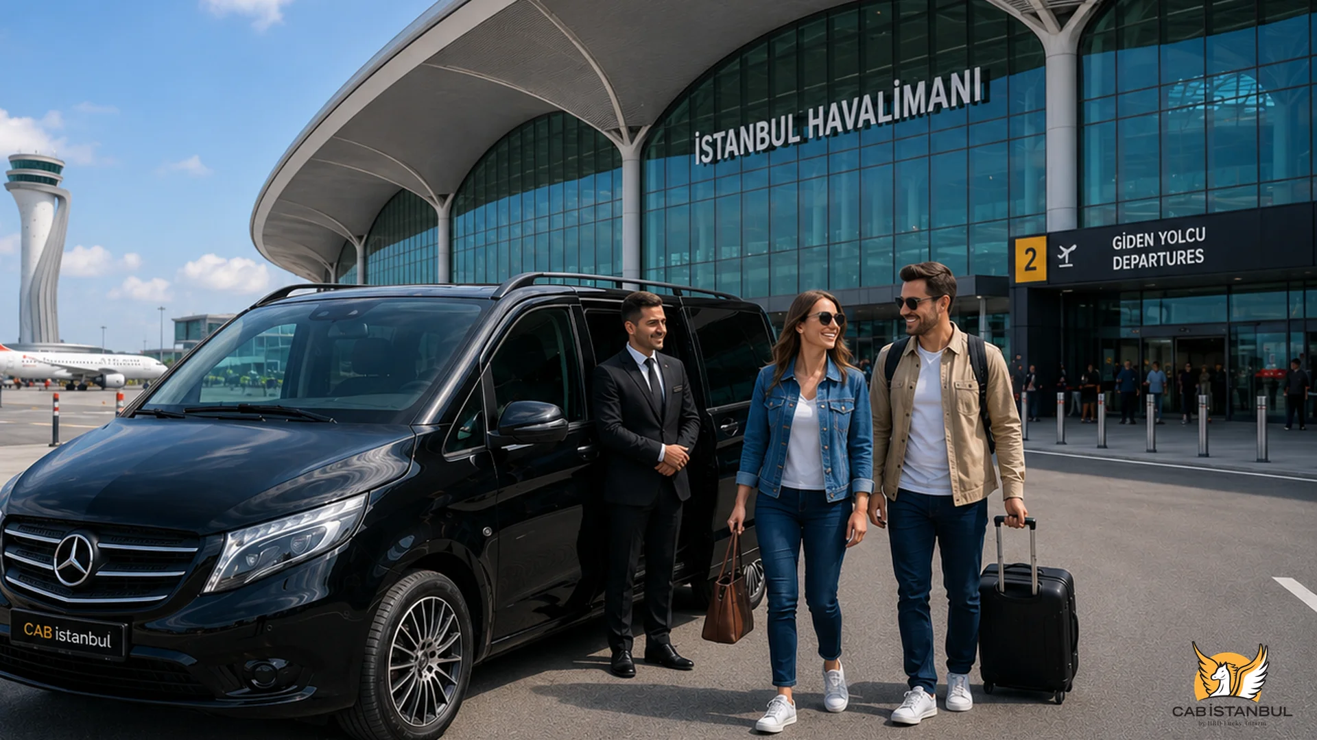 VIP private airport transfer vehicle at Istanbul airport — luxury cab Istanbul service