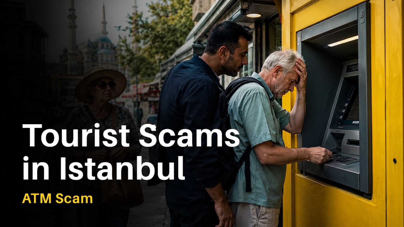 ATM help scam and skimming warning in Istanbul
