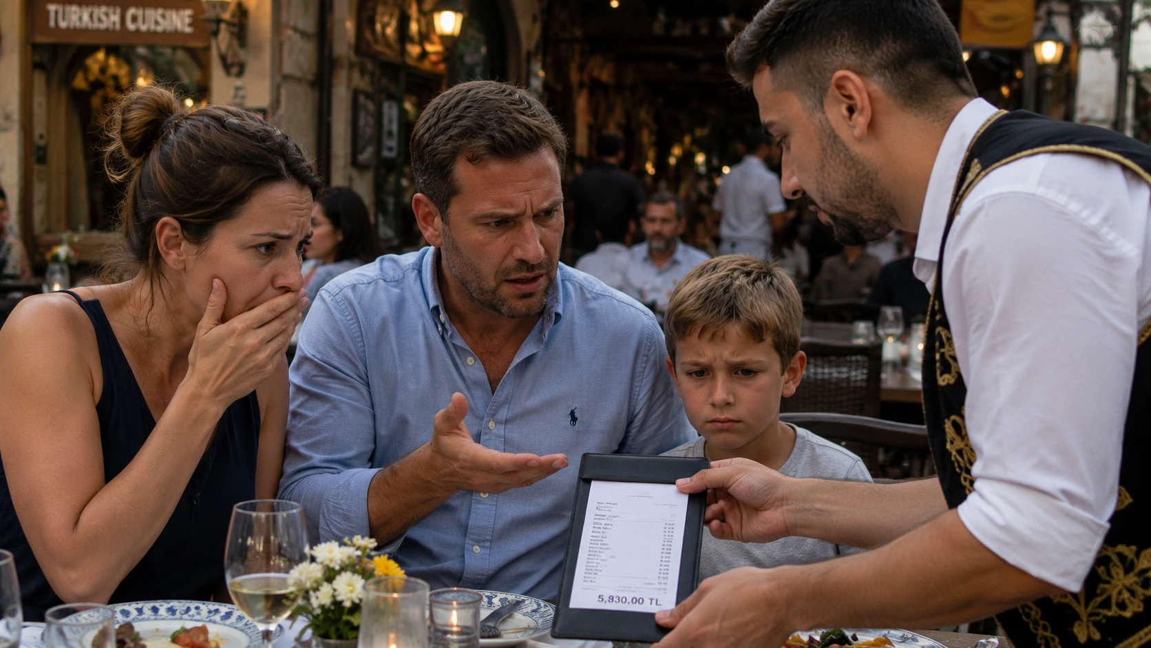 Inflated restaurant bill scam in Istanbul with surprise appetisers