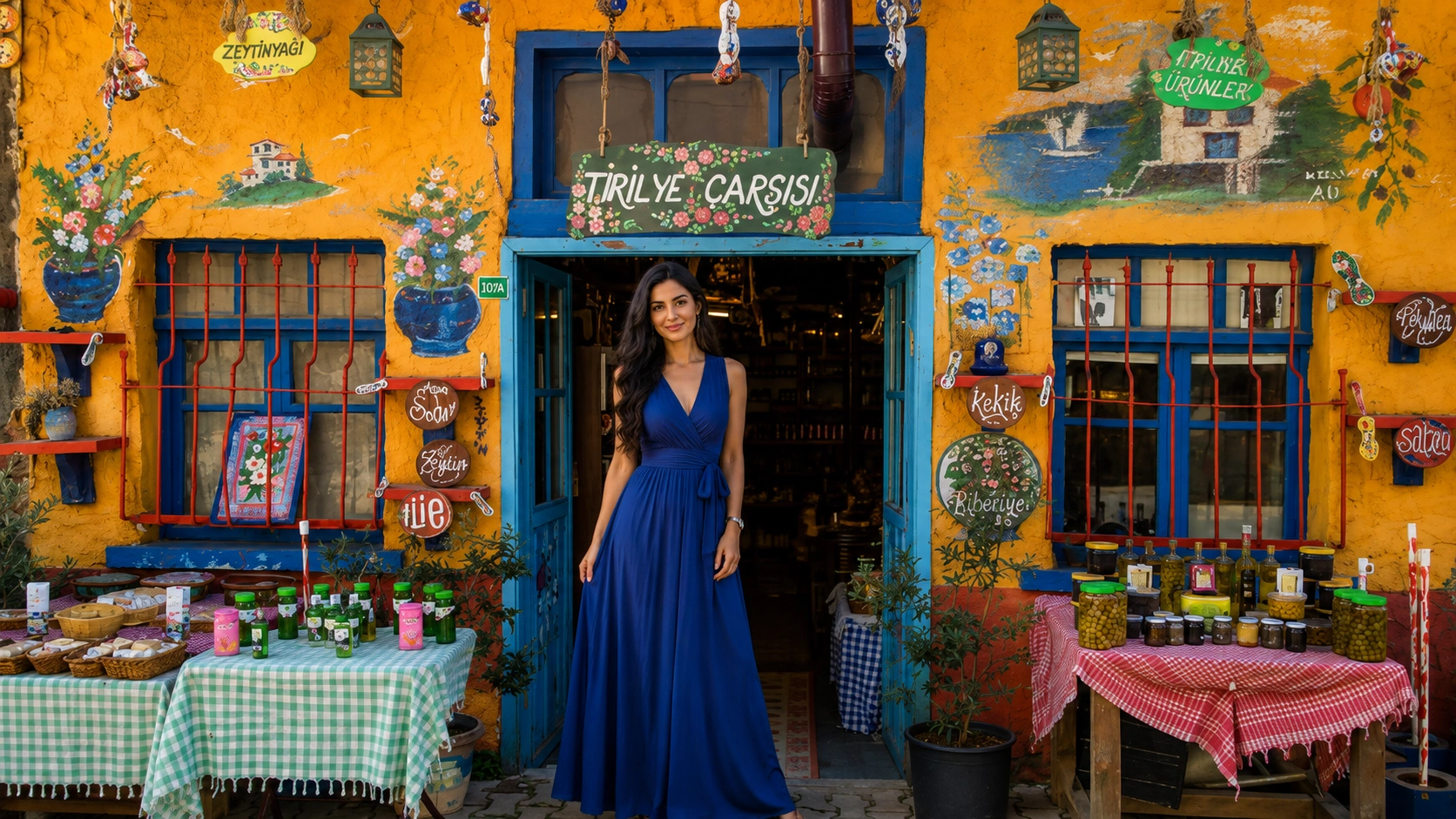Tirilye pazarı — zeytin, zeytinyağı ve yerel ürünler