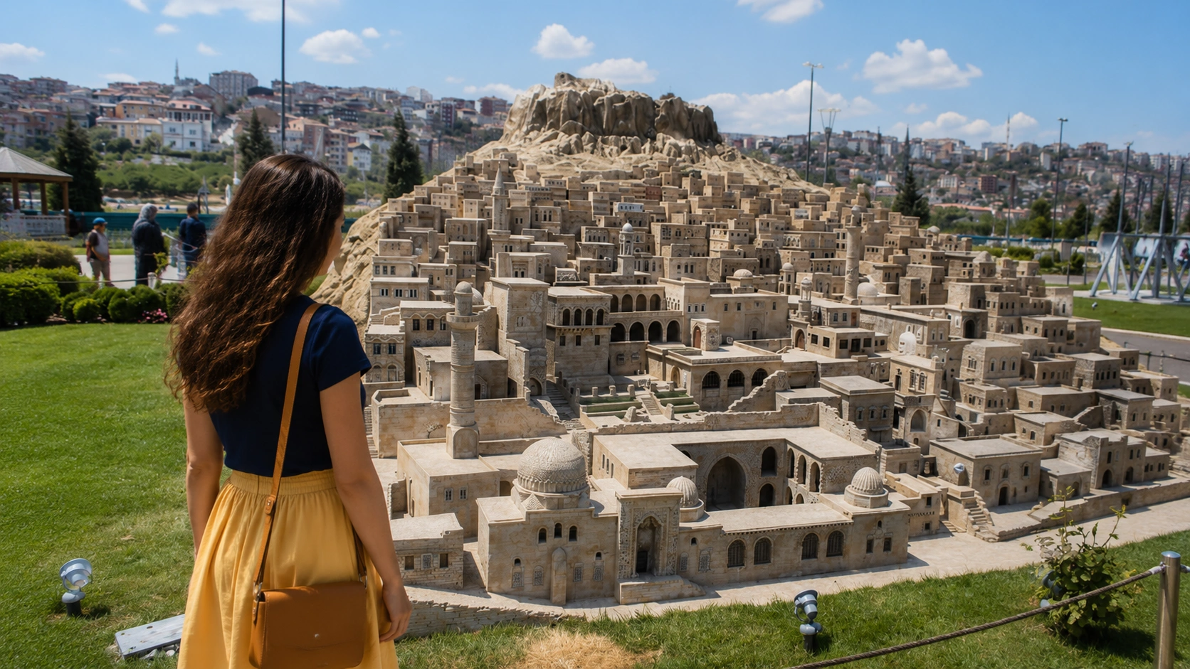 Miniatürk'te Mardin taş evleri minyatür maketi