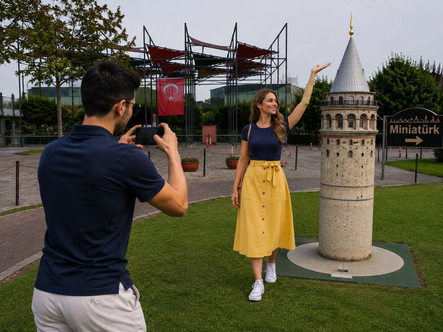 Miniatürk'te Galata Kulesi minyatür maketi