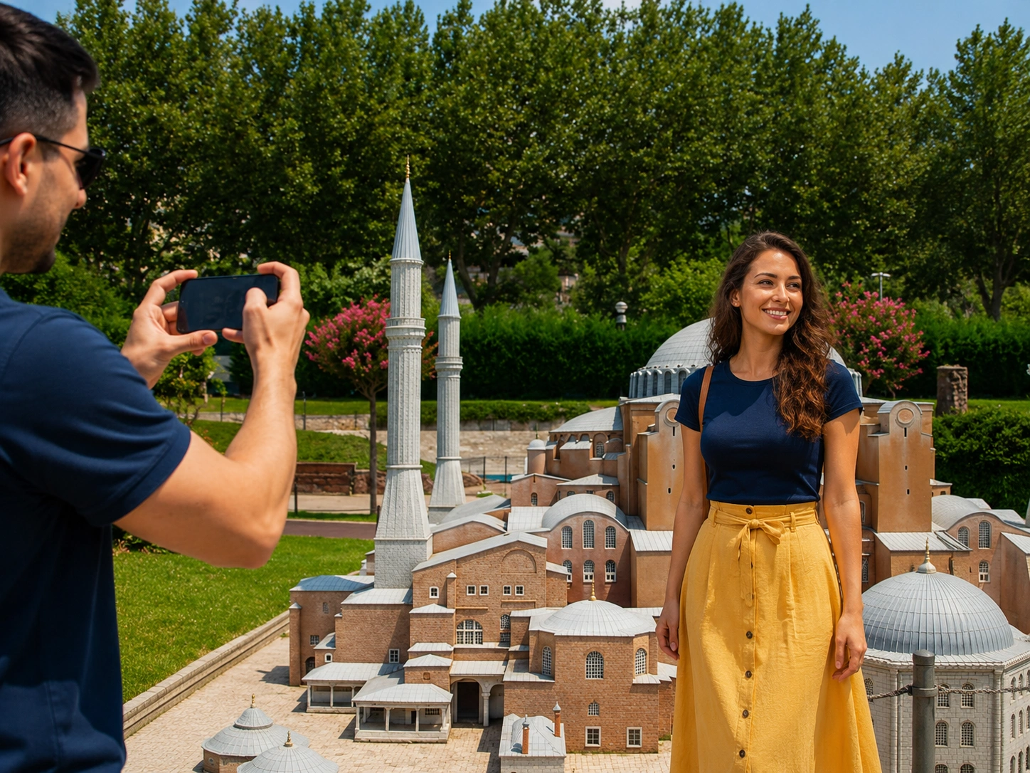Miniatürk'te 1/25 ölçekli Ayasofya Camii maketi