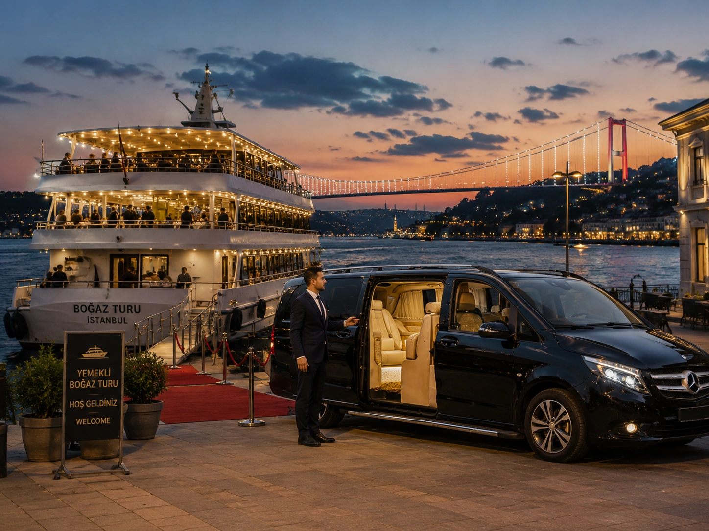 Transfert privé depuis l'aéroport d'Istanbul — votre chauffeur vous attend