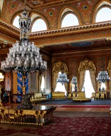 The guest house pavilion on the grounds of Beylerbeyi Palace