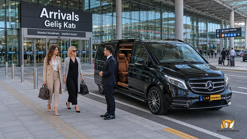 Airport transfer vehicle on the road between the terminal and the city at test-Istanbul Chauffeur Service