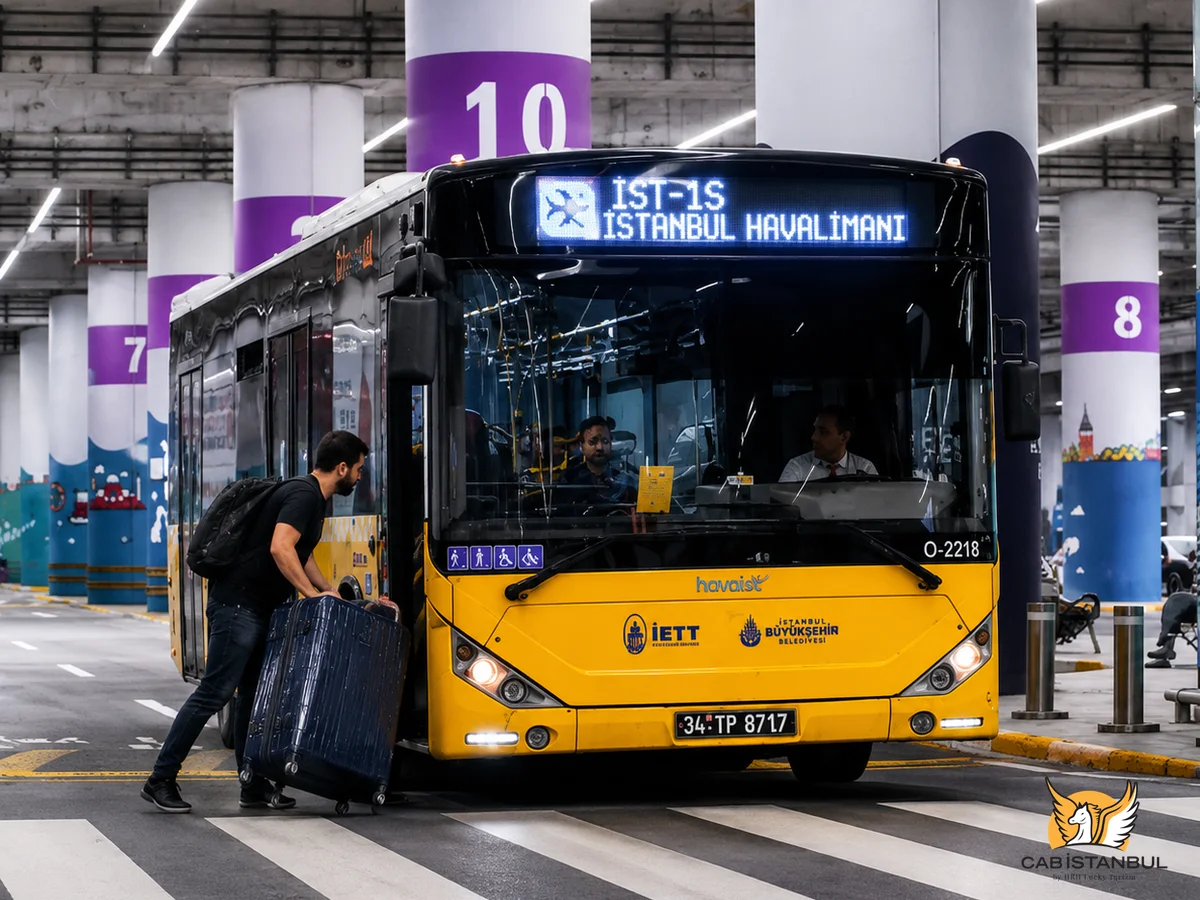 HAVAIST airport shuttle bus serving the Istanbul Airport to Taksim route