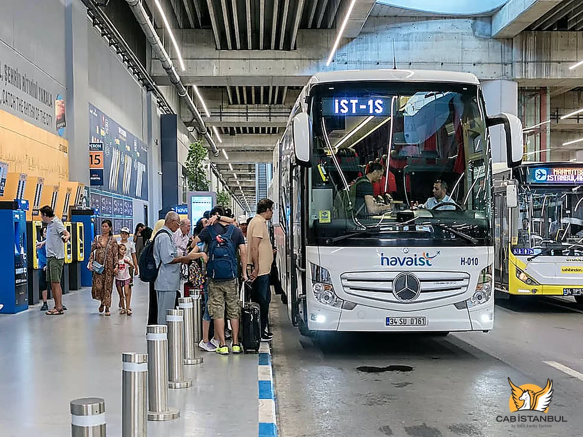 HAVAIST airport bus from Istanbul Airport (IST) on a direct city-center route