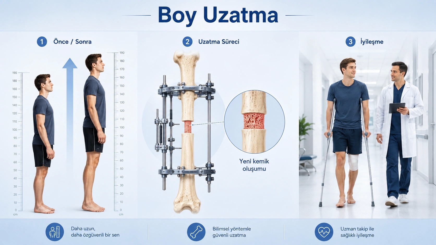 İstanbul’da Ekstremite Uzatma Cerrahisi: Boy Uzatma Ameliyatı Nasıl İşler?