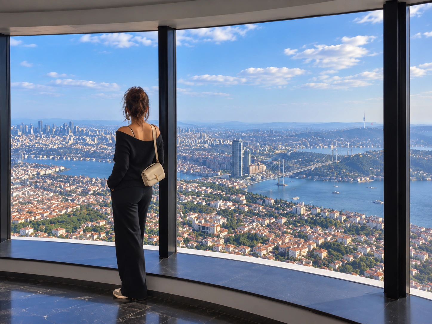 Çamlıca Kulesi’nden Boğaz ve şehir panoraması