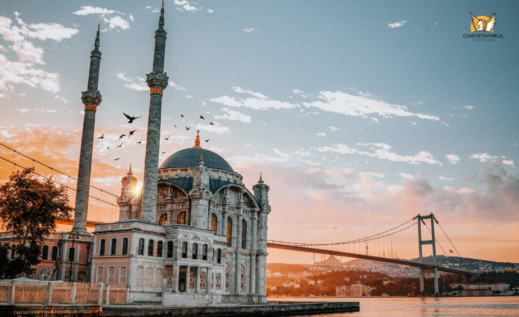 Ortaköy Mecidiye Mosque on the Bosphorus waterfront