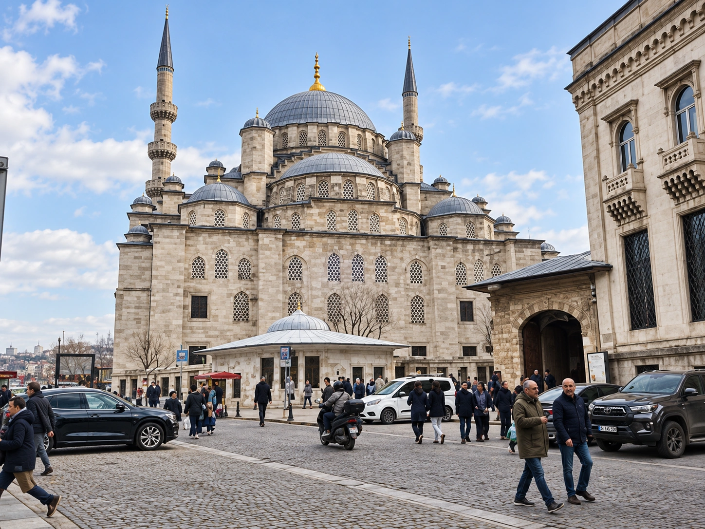 Yeni Cami New Mosque near Eminönü and the Golden Horn