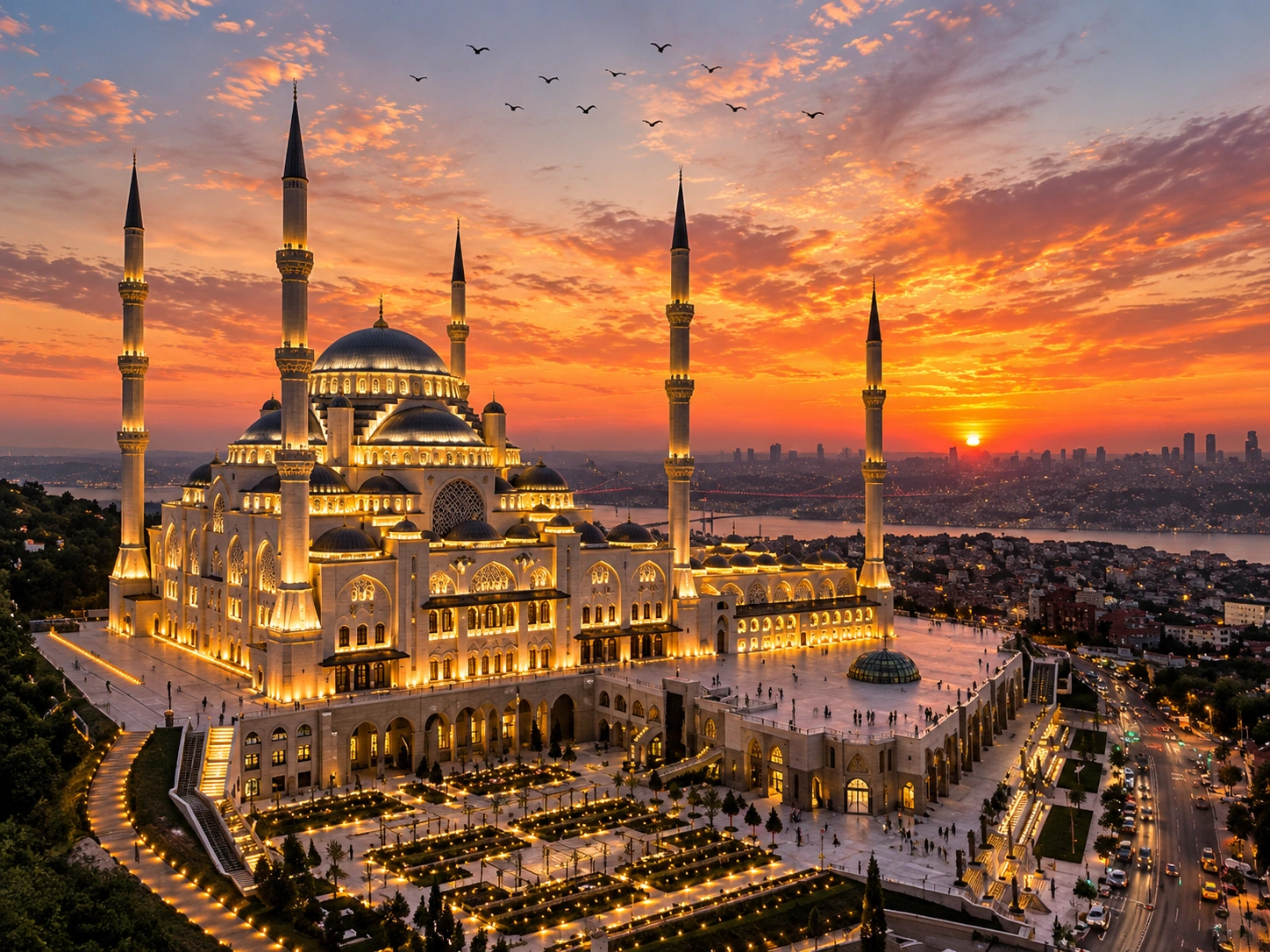 Grand Çamlıca Mosque on Istanbul’s Asian side