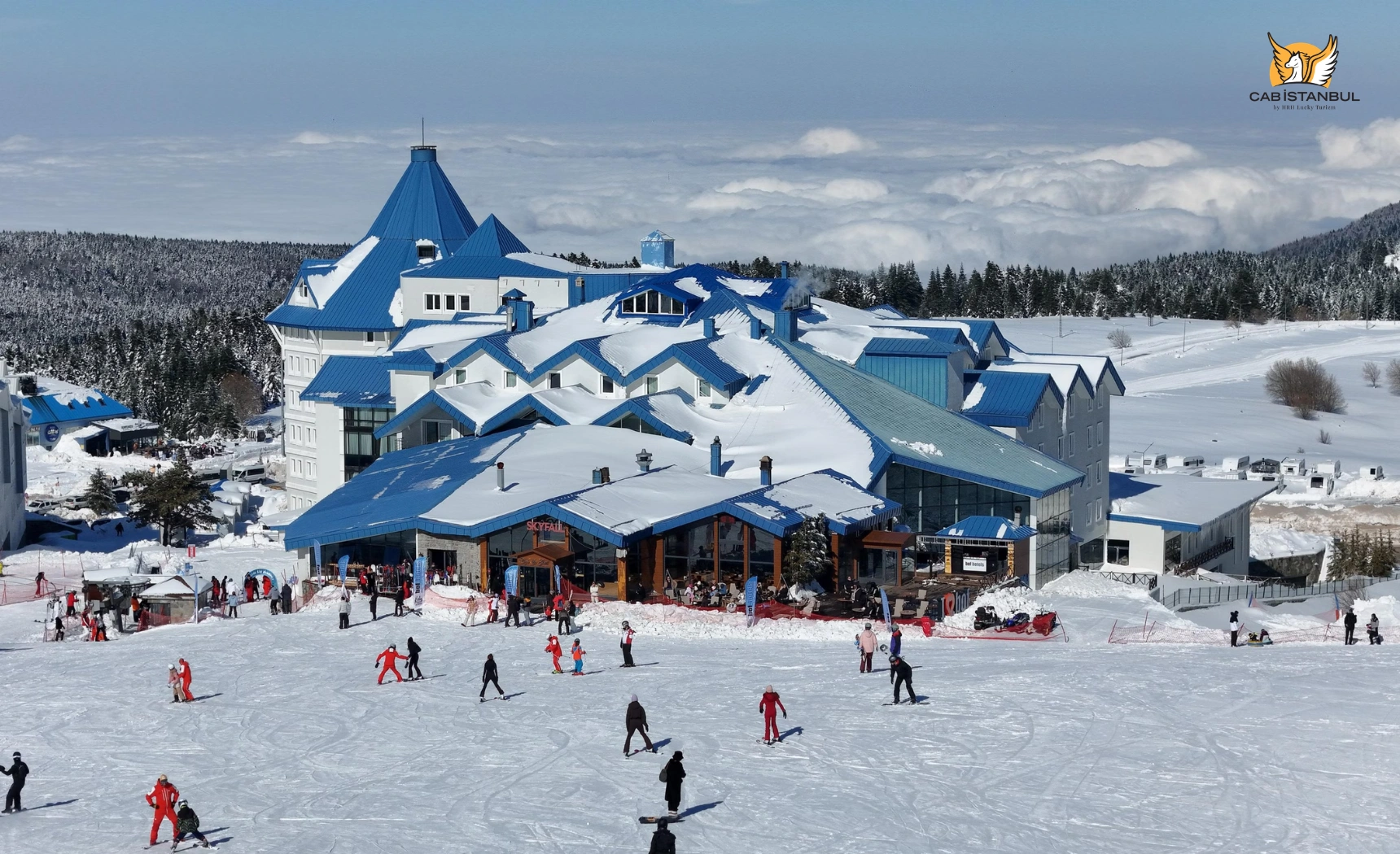 واجهة Bof Hotels Uludağ Ski and Luxury Resort في الشتاء