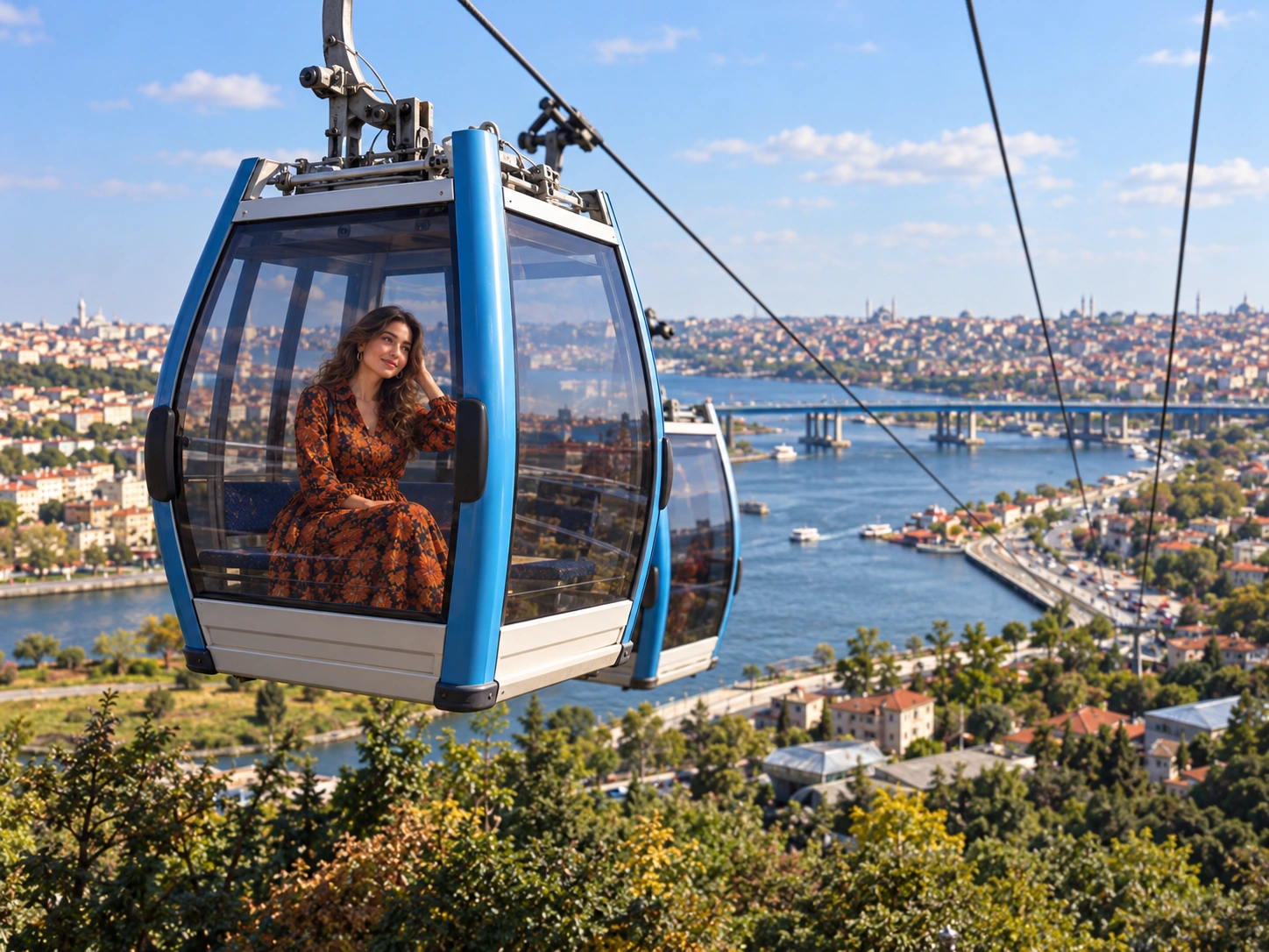 Cabines du téléphérique TF2 Eyüp–Piyer Loti