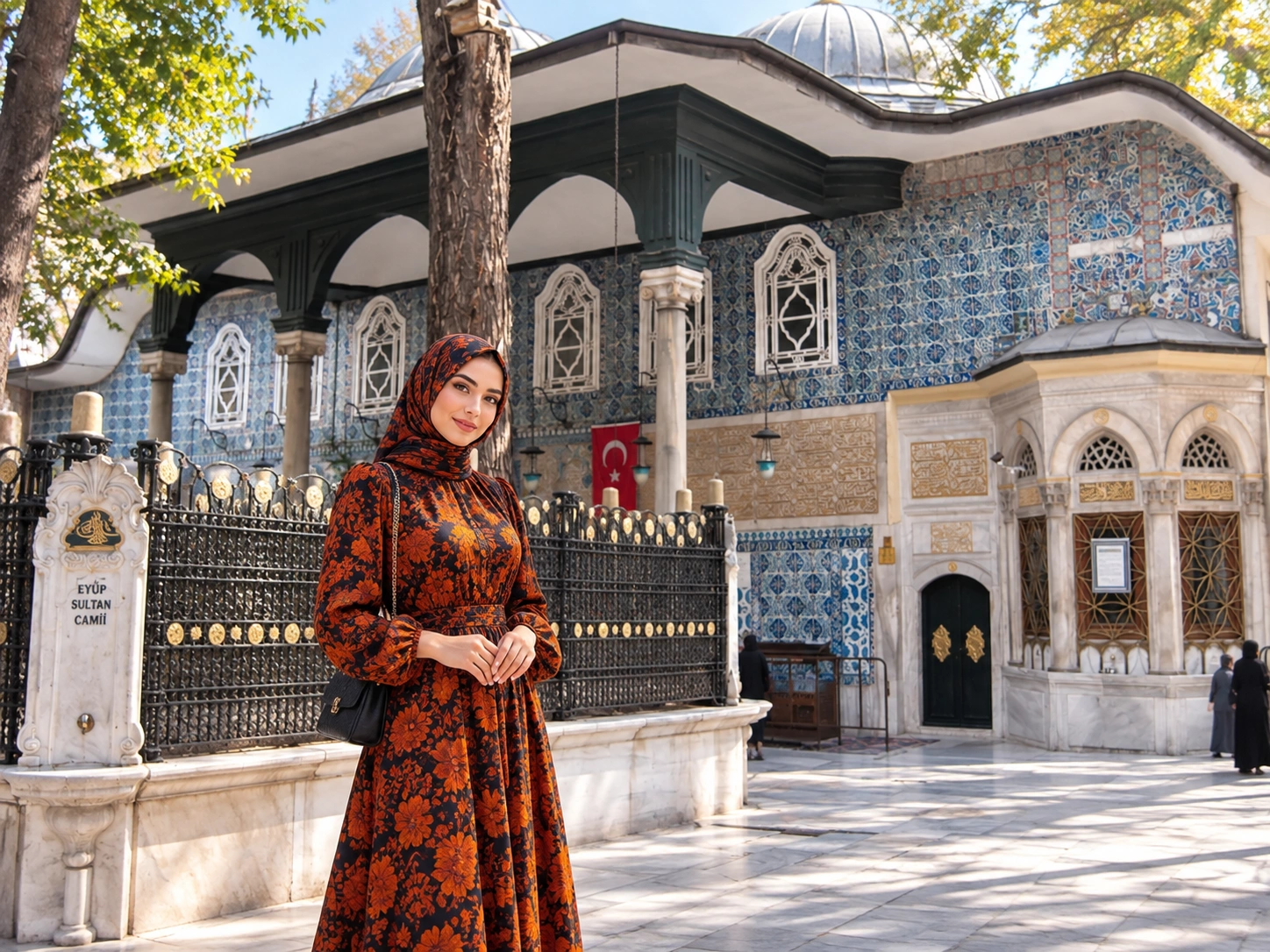 Cour et façades de la mosquée Eyüp Sultan