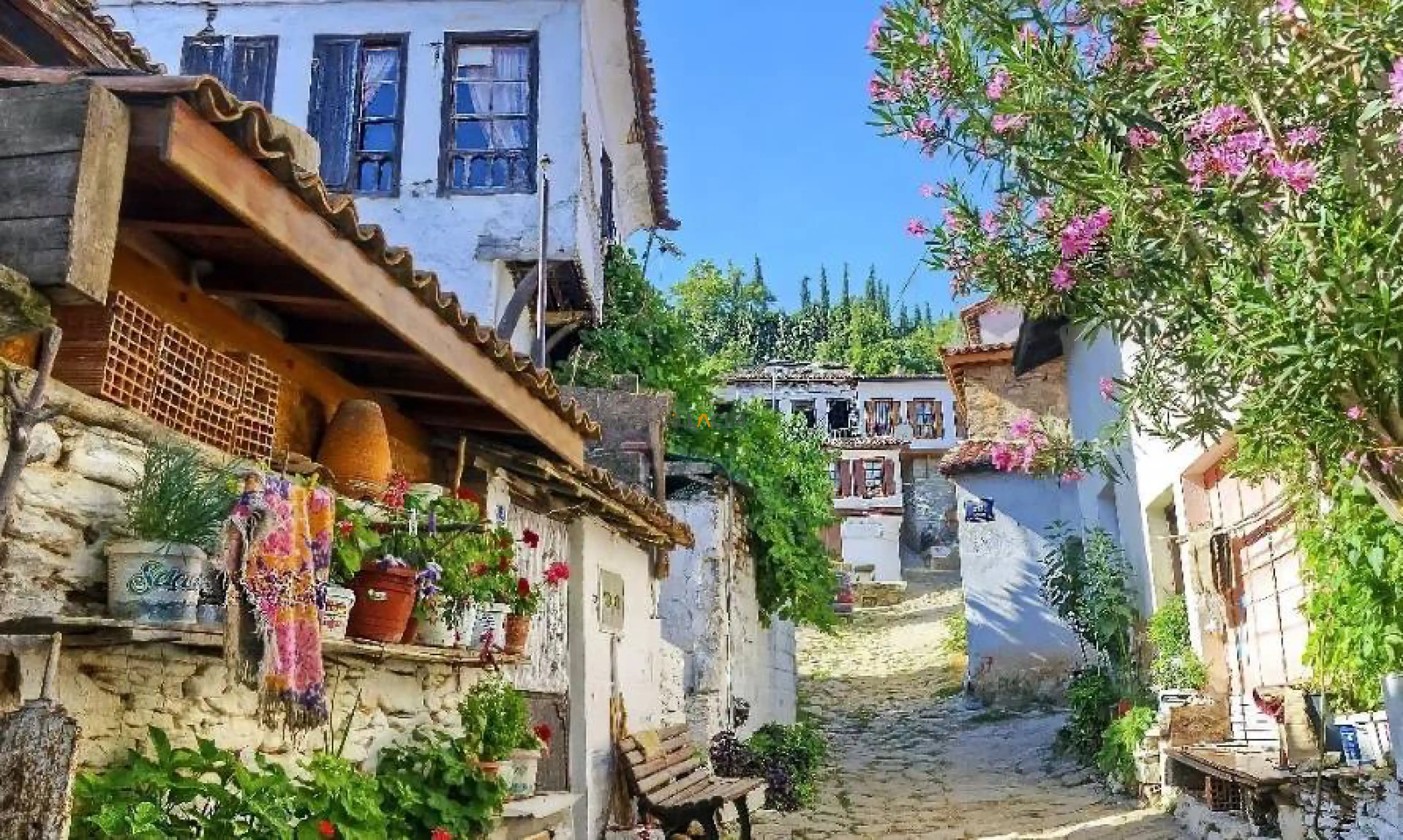 Şirince village stone houses and hillside lanes near Selçuk