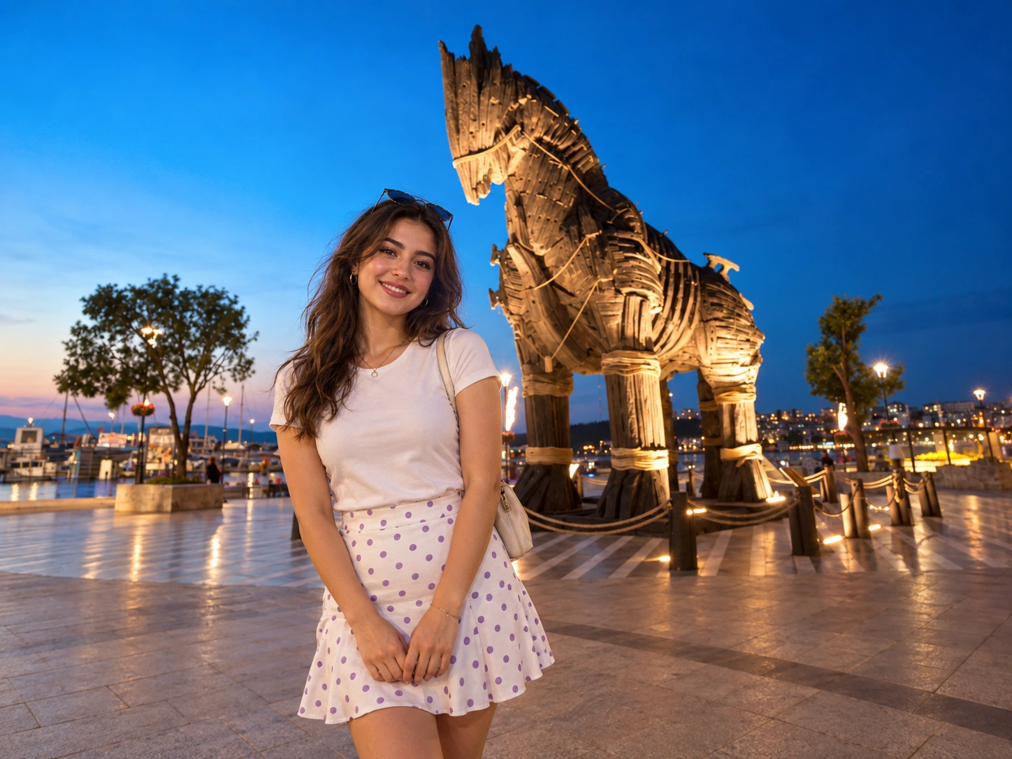 Modern Trojan Horse replica in the Çanakkale area