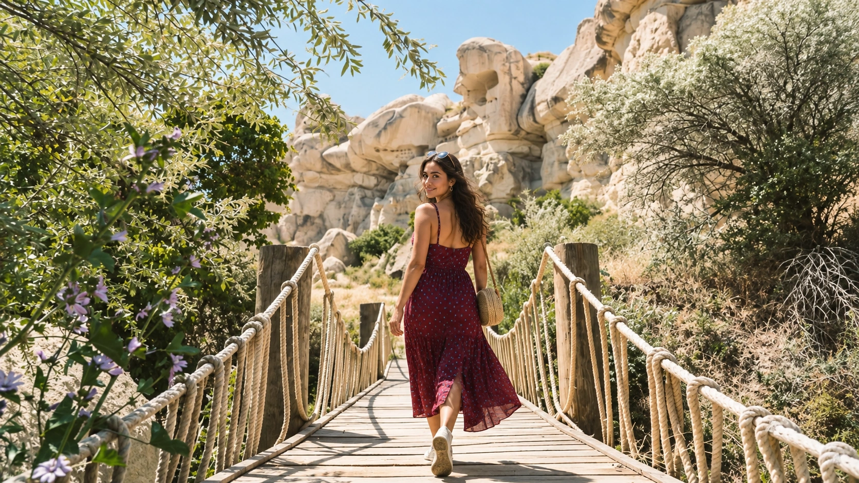 Walking path through Pigeon Valley between Uçhisar and Göreme