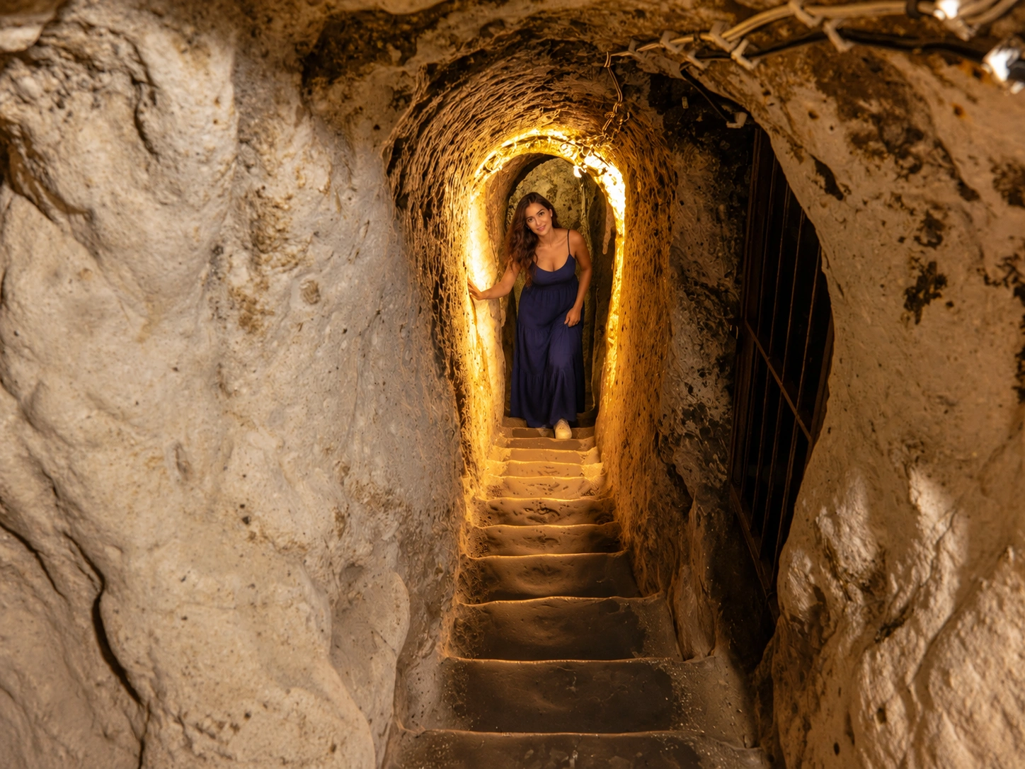 Kaymaklı Underground City passages in Cappadocia