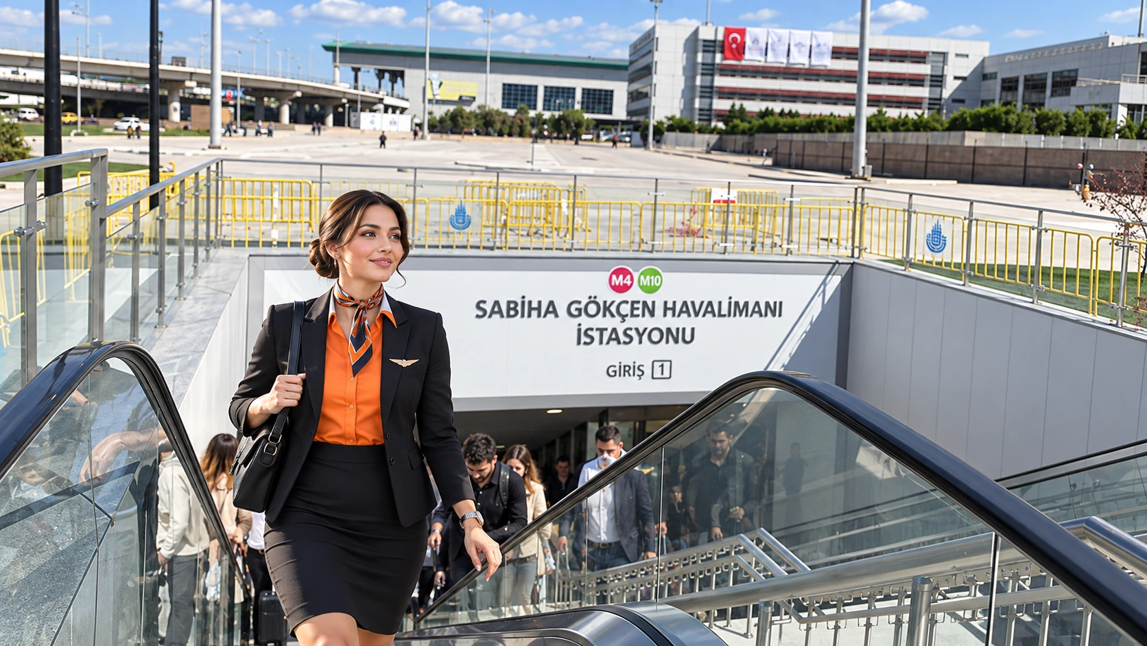 Metro connection for Sabiha Gökçen Airport on the M4 line