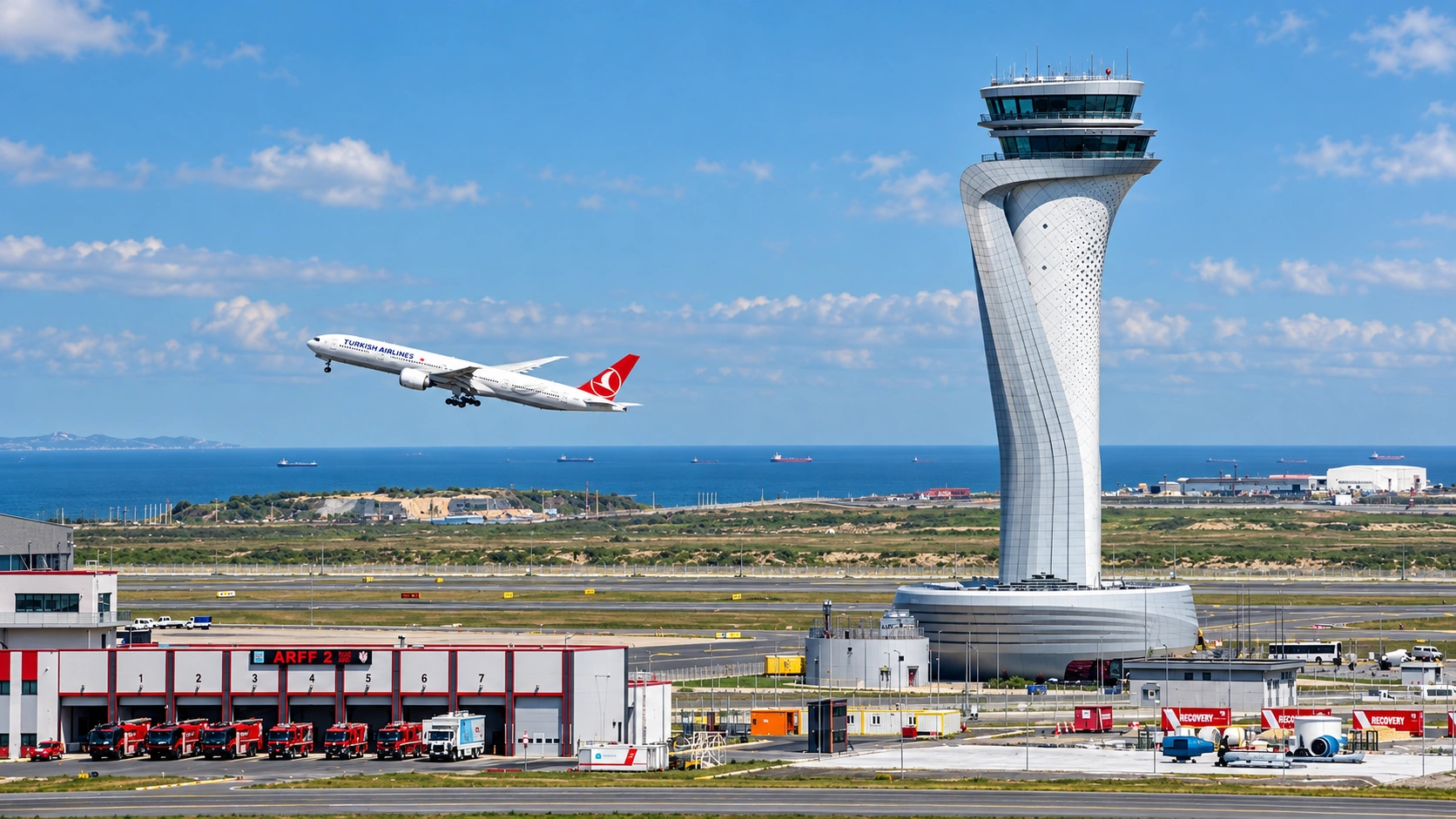 Wide view of Istanbul Airport