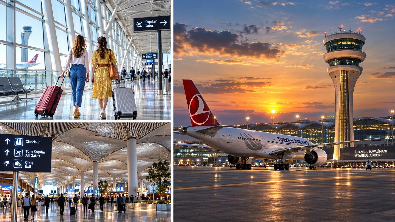Istanbul Airport terminal and forecourt