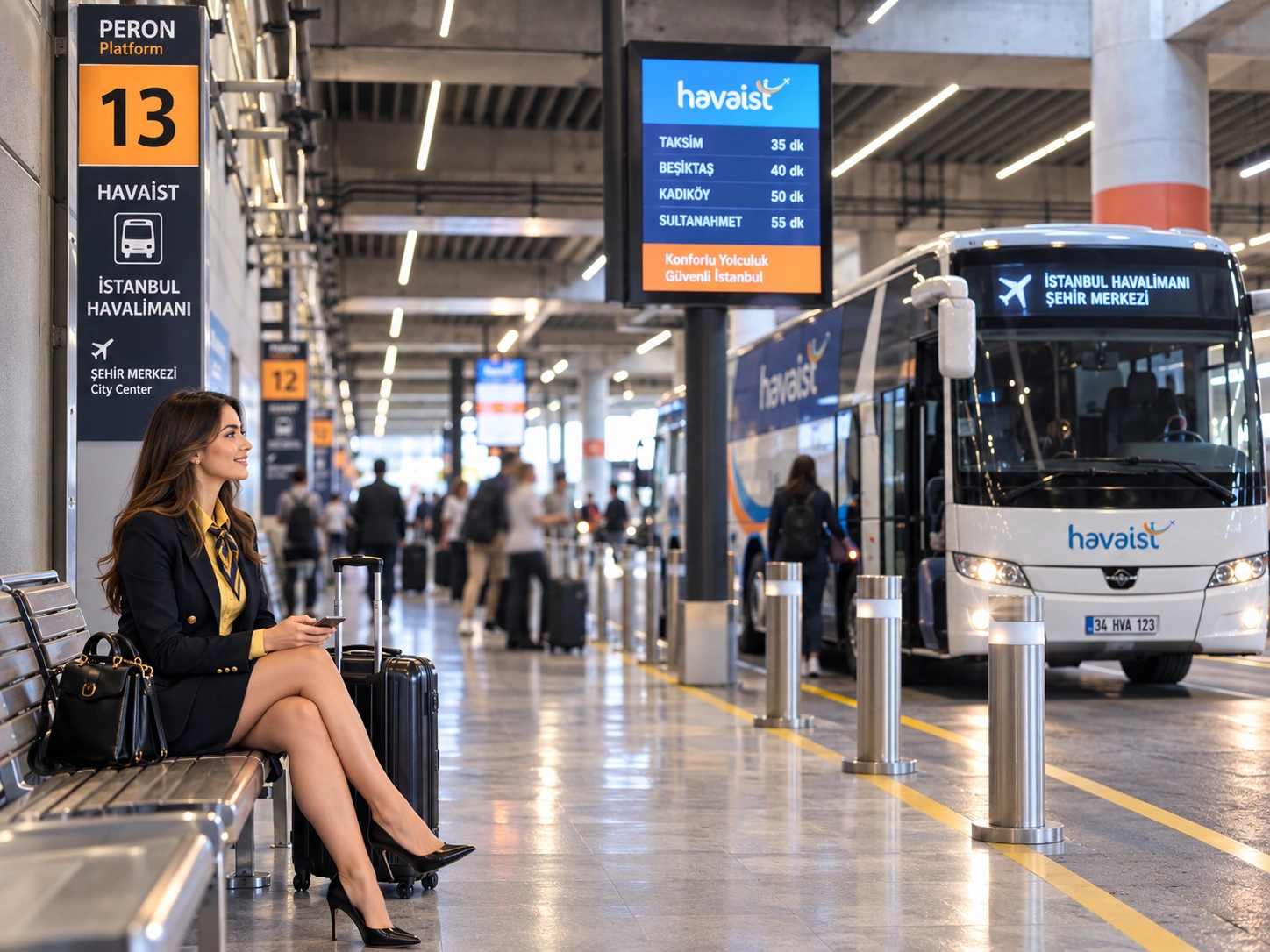 HAVAİST airport coach at Istanbul Airport