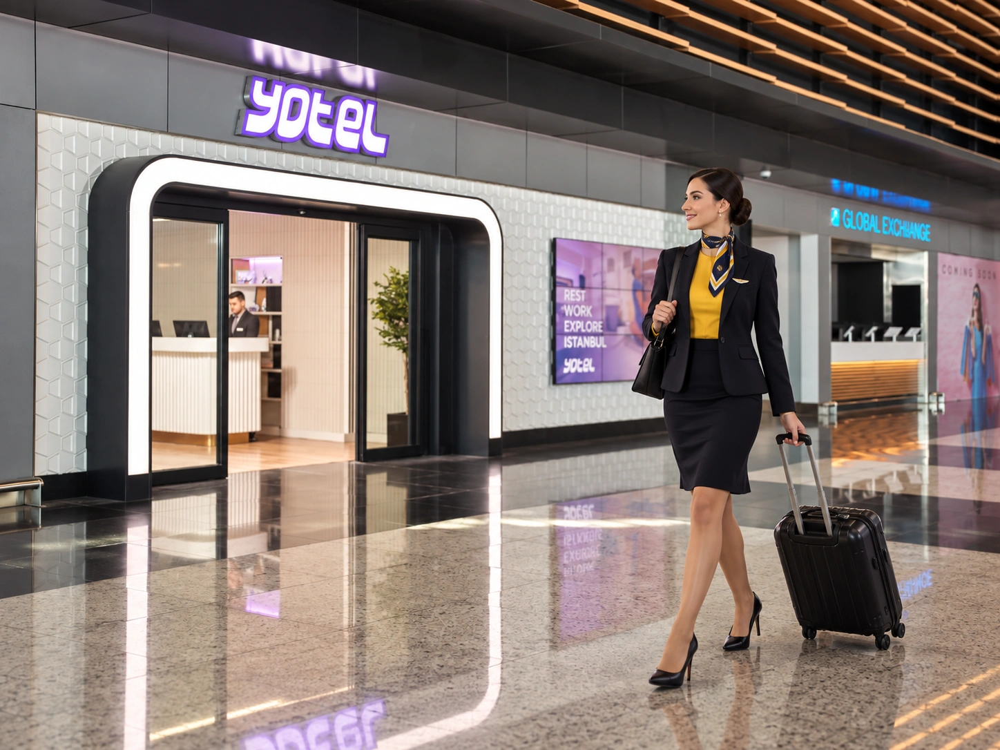 YOTELAIR terminal hotel at Istanbul Airport