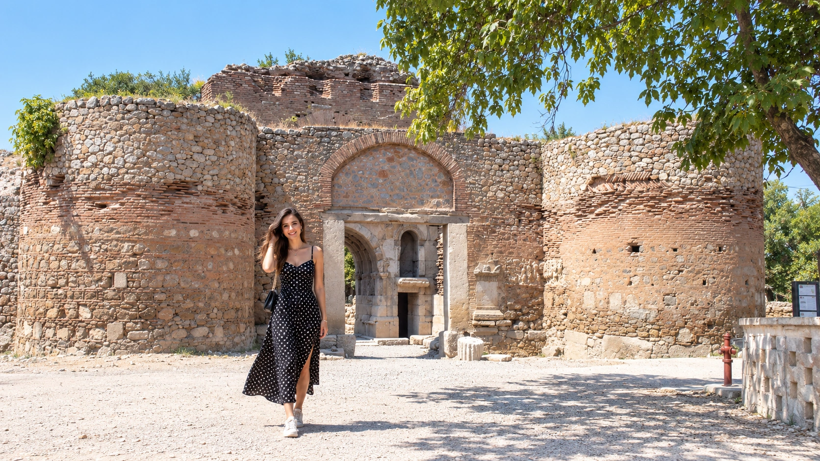 Tarihi İznik’i çevreleyen surlar, antik Nicaea