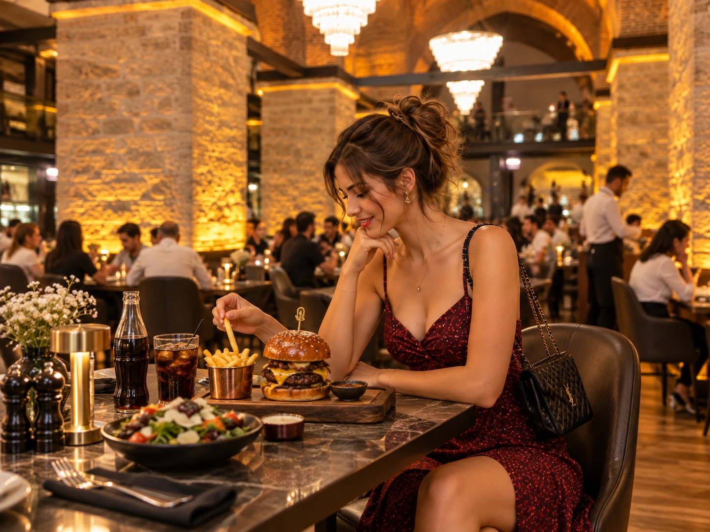 Kapalıçarşı Sandal Bedesten’de Nusr-Et restoran iç mekânı