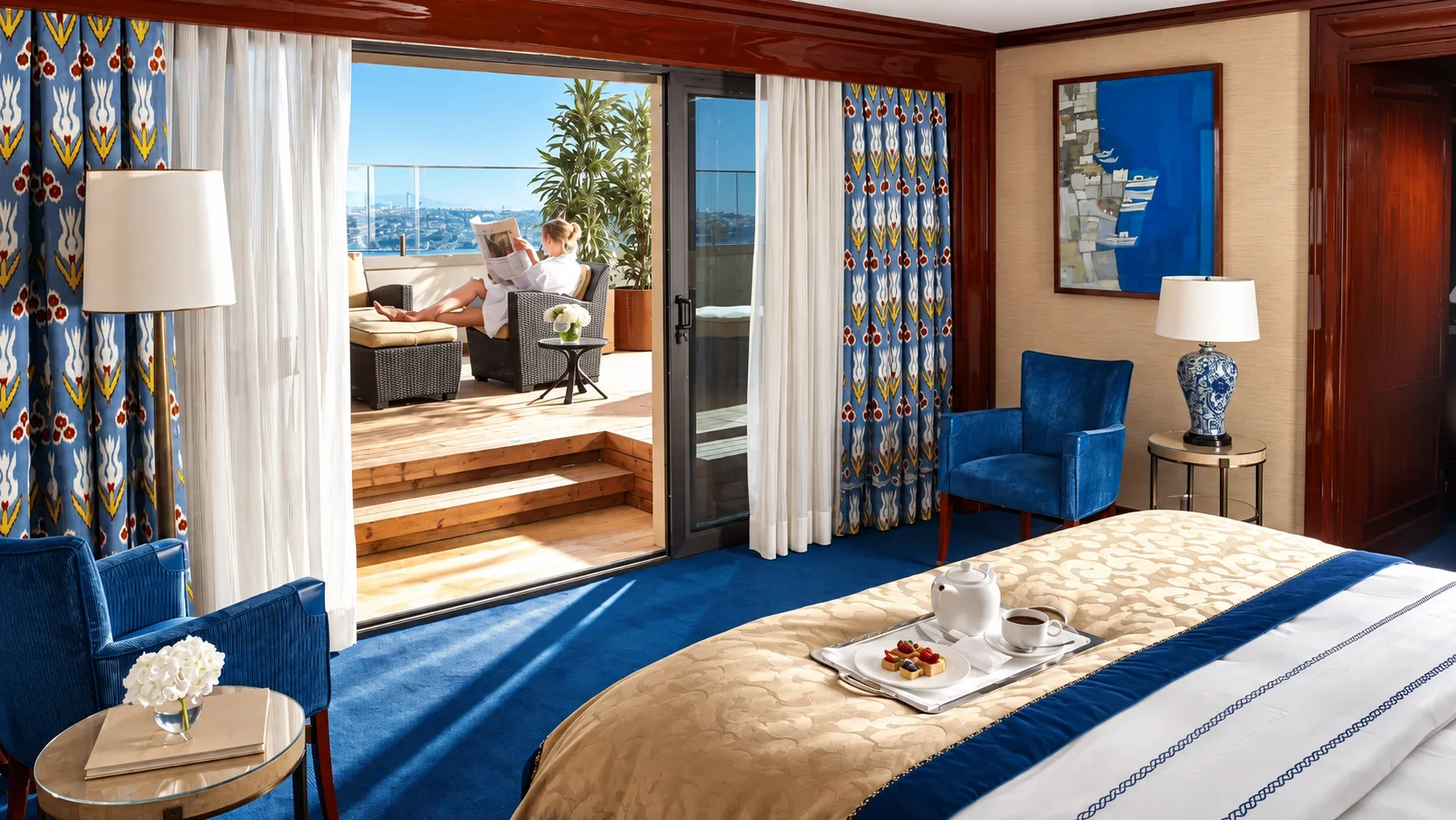 Divan Istanbul 套房起居区