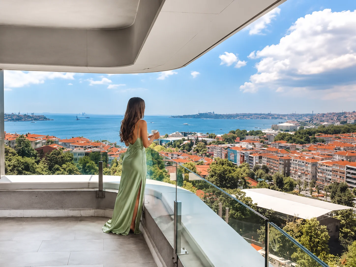 Conrad Istanbul Bosphorus 套房阳台