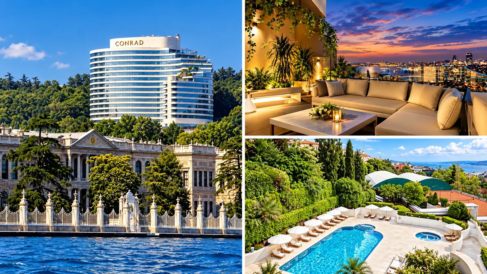 Conrad Istanbul Bosphorus：贝西克塔斯酒店、客房、餐饮与接送