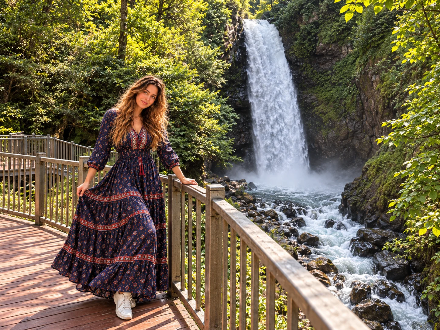 Rize Kaçkar ormanında Palovit Şelalesi