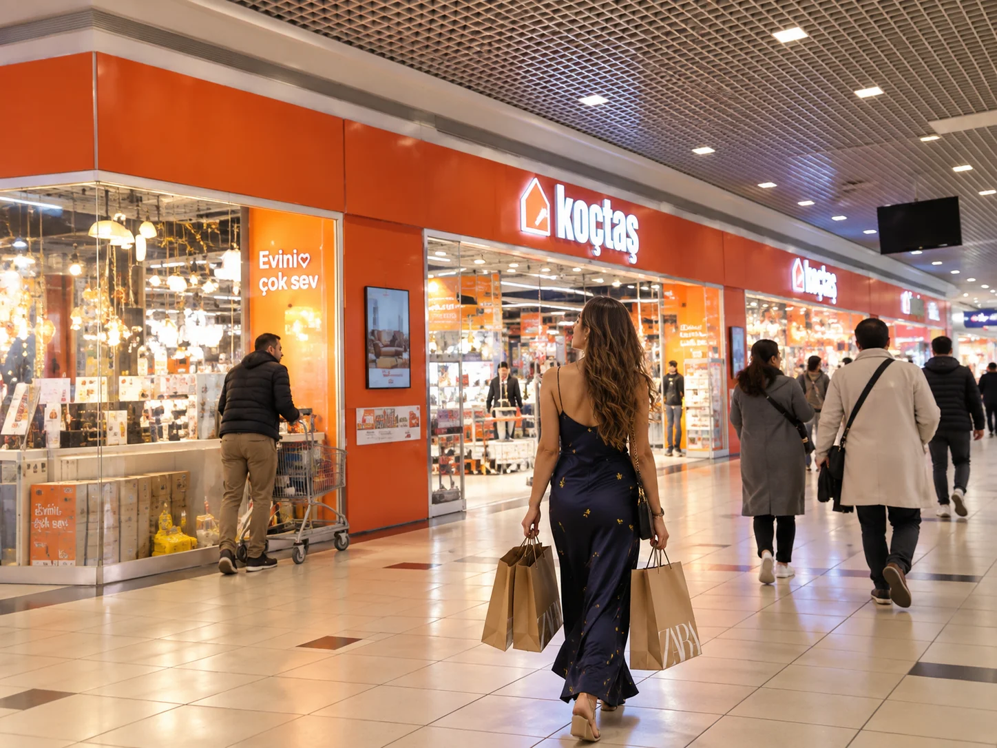 İstanbul Cevahir AVM'deki Koçtaş yapı market mağazası