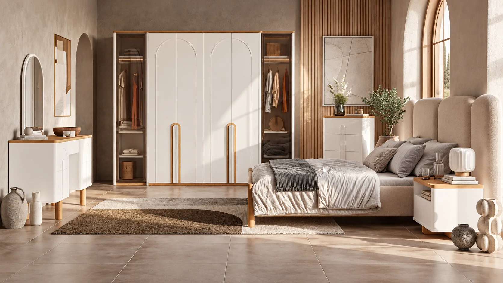 Weltew Home Bodrum yatak odası takımı modern tasarım