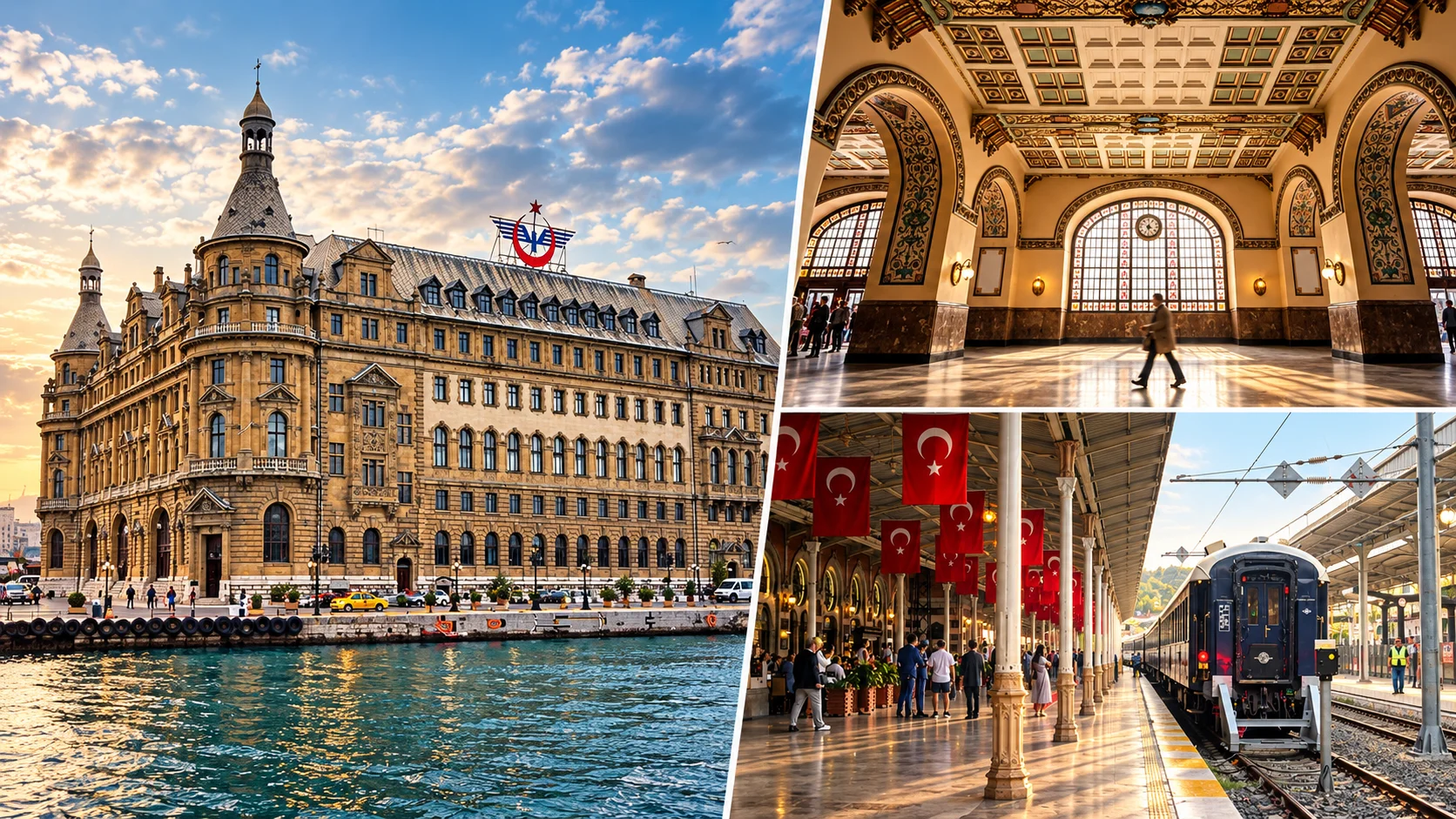 Haydarpaşa Tren Garı dış cephesi, Boğaz kıyısı İstanbul