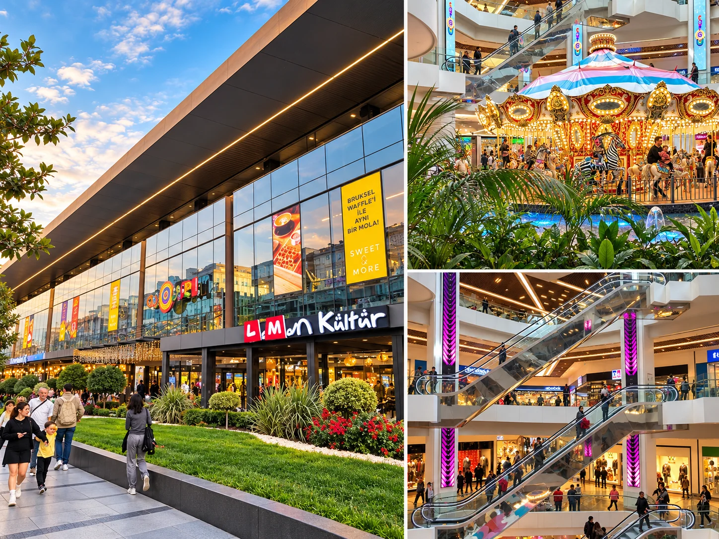 Carousel AVM alışveriş merkezi iç mekan Bakırköy her gün açık