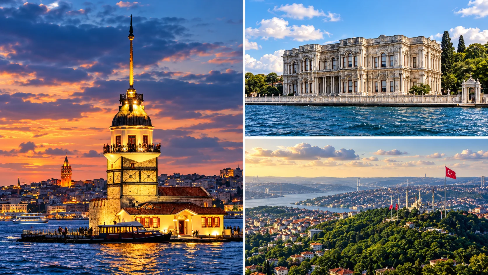 Üsküdar gezilecek yerler genel görünüm, Boğaz ve tarihi yapılar