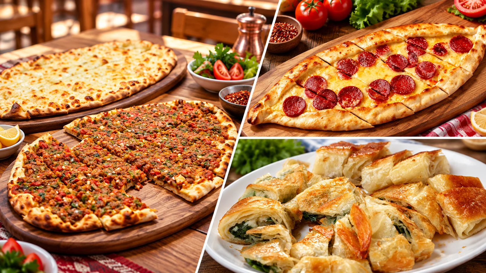 İstanbul'da lahmacun, pide ve börek çeşitleri
